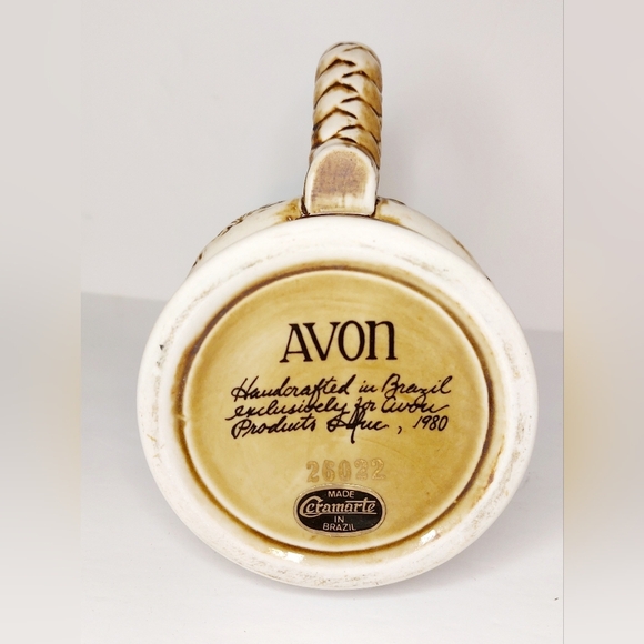 LargeWestern Round up Avon Collector Stein with pewter lid and Original box - Picture 6 of 10